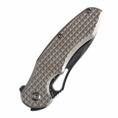 KANSEPT Echis | Bronz Eloksallı Titanyum, Frag Desen Saplı | CPM S35VN Çelik Çakı | K1071A6