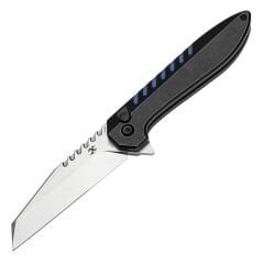 KANSEPT Kosame | Siyah Kaplamalı Titanyum, Mavi G10 Kakmalı Sap | 154CM Çelik Çakı | T1093F4