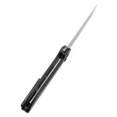 KANSEPT Kosame | Siyah Kaplamalı Titanyum, Mavi G10 Kakmalı Sap | 154CM Çelik Çakı | T1093F4