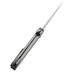 KANSEPT Kosame | Taşlanmış Titanyum, Yeşim G10 Kakmalı Sap | 154CM Çelik Çakı | T1093F6