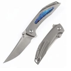 KANSEPT Baku | Titanyum + Timascus Kakma Sap | CPM-S35VN Çelik Çakı | K1056A8