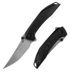 KANSEPT Baku | Taşlanmış Titanyum Sap | Damascus Çelik Çakı | K1056A5