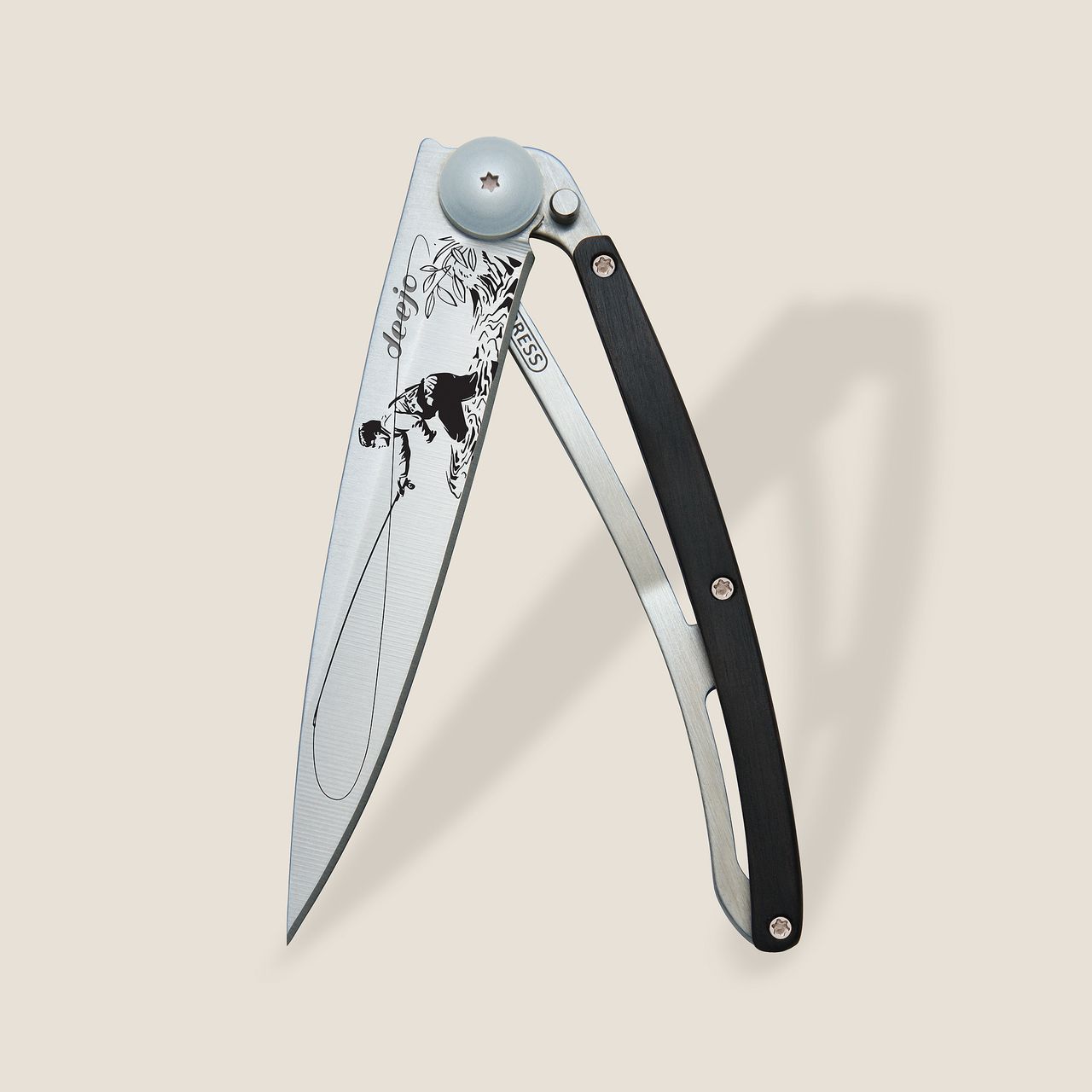 Deejo 37g, Ebony Wood / Fly Fishing Çakı