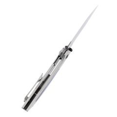 KANSEPT Baku | Titanyum + G10 Kakma Sap | Damascus Çelik Çakı | K1056A4