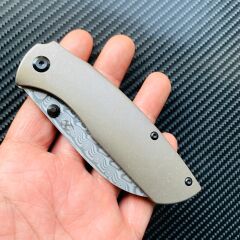 KANSEPT Convict | Bronz Eloksallı Titanyum Sap | Damascus Çelik | K1023B4