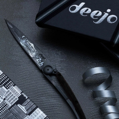 Deejo, 37g, Black, Ebony, 24h Le Mans-Night Çakı