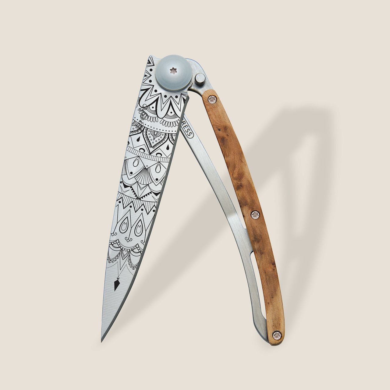 Deejo 37g, Juniper Wood / Mandala Çakı