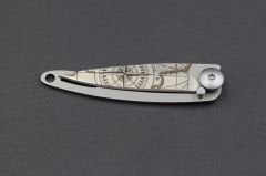 Deejo 15g, Pocket knife, Titanium Naked, Terra Incognita, Cable Çakı