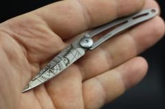 Deejo 15g, Pocket knife, Titanium Naked, Terra Incognita, Cable Çakı