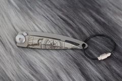 Deejo 15g, Pocket knife, Titanium Naked, Terra Incognita, Cable Çakı