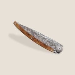 Deejo 37g, Juniper wood / Art Nouveau Çakı
