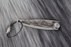 Deejo 15g, Pocket knife, Titanium, Van Life Çakı