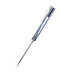 KANSEPT Buldozer | Mavi G10 Sap | Taşlanmış D2 Çelik Çakı | T1028A6