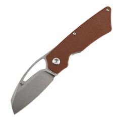 Tenable Goblin L | Kahverengi Mikarta Sap | Taşlanmış 14C28N Çelik Çakı | B3016A4