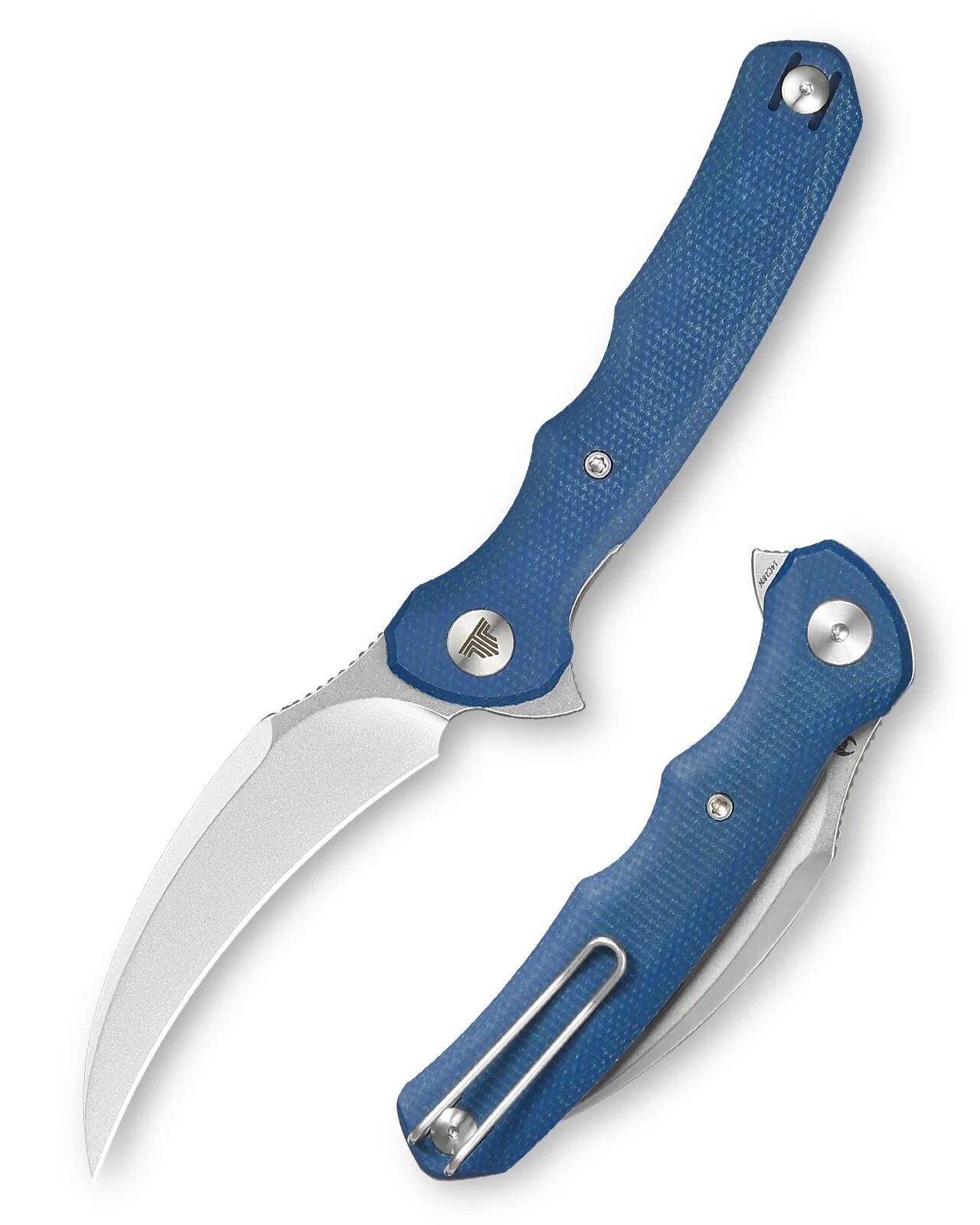 Trivisa Lacerta-04L | Mavi Mikarta Sap | 14C28N Çelik Çakı | TY19-LM-14