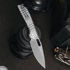 Trivisa Gecko-S | Titanyum Sap | M390 Çelik Çakı | JM04-S-M
