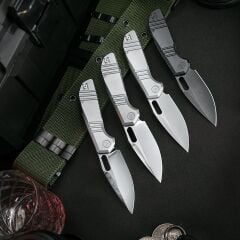 Trivisa Gecko-S | Titanyum Sap | M390 Çelik Çakı | JM04-S-M