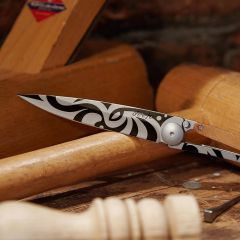Deejo 37g, Juniper Wood / Tribal Çakı