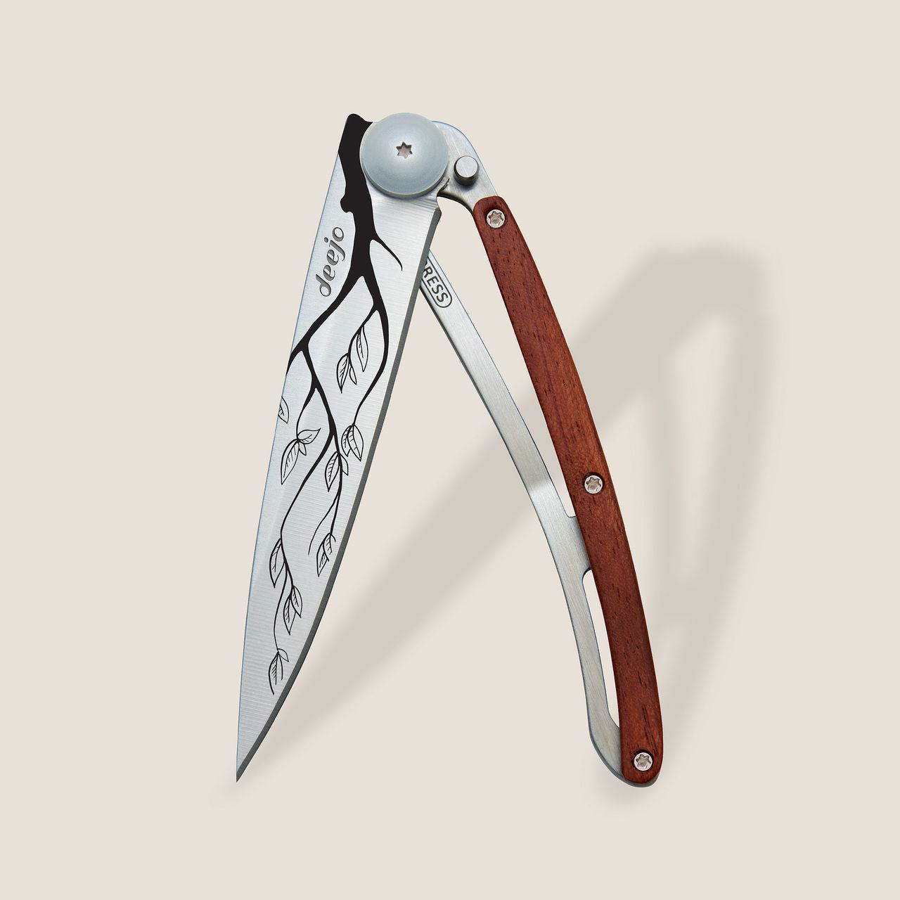 Deejo 37g, Coral Wood / Tree Çakı