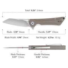Trivisa Monoceros-03D | G10 Sap | 14C28N Çelik Çakı | TY25-DG-14