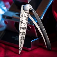 Deejo 37g, Ebony Wood / Pinup Çakı