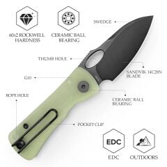 Trivisa Andromeda-TG | G10 Sap | 14C28N Çelik Çakı | YD02-TG-14