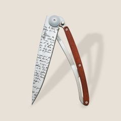Deejo 37g, Coral Wood / Manuscript Çakı