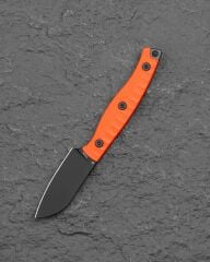 BESTECH HEIDIBLACKSMITH#3 BFK07B Turuncu G10 Sap 14C28N Çelik Bıçak