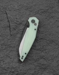 BESTECH SNAKEBIRD BG58D Şeffaf G10 Sap 14C28N Çelik Çakı