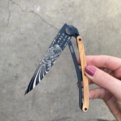 Deejo 37g, Olive Wood / Samurai Çakı