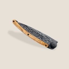 Deejo 37g, Olive Wood / Pacific Çakı