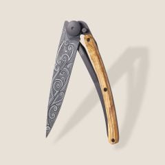 Deejo 37g, Olive Wood / Pacific Çakı