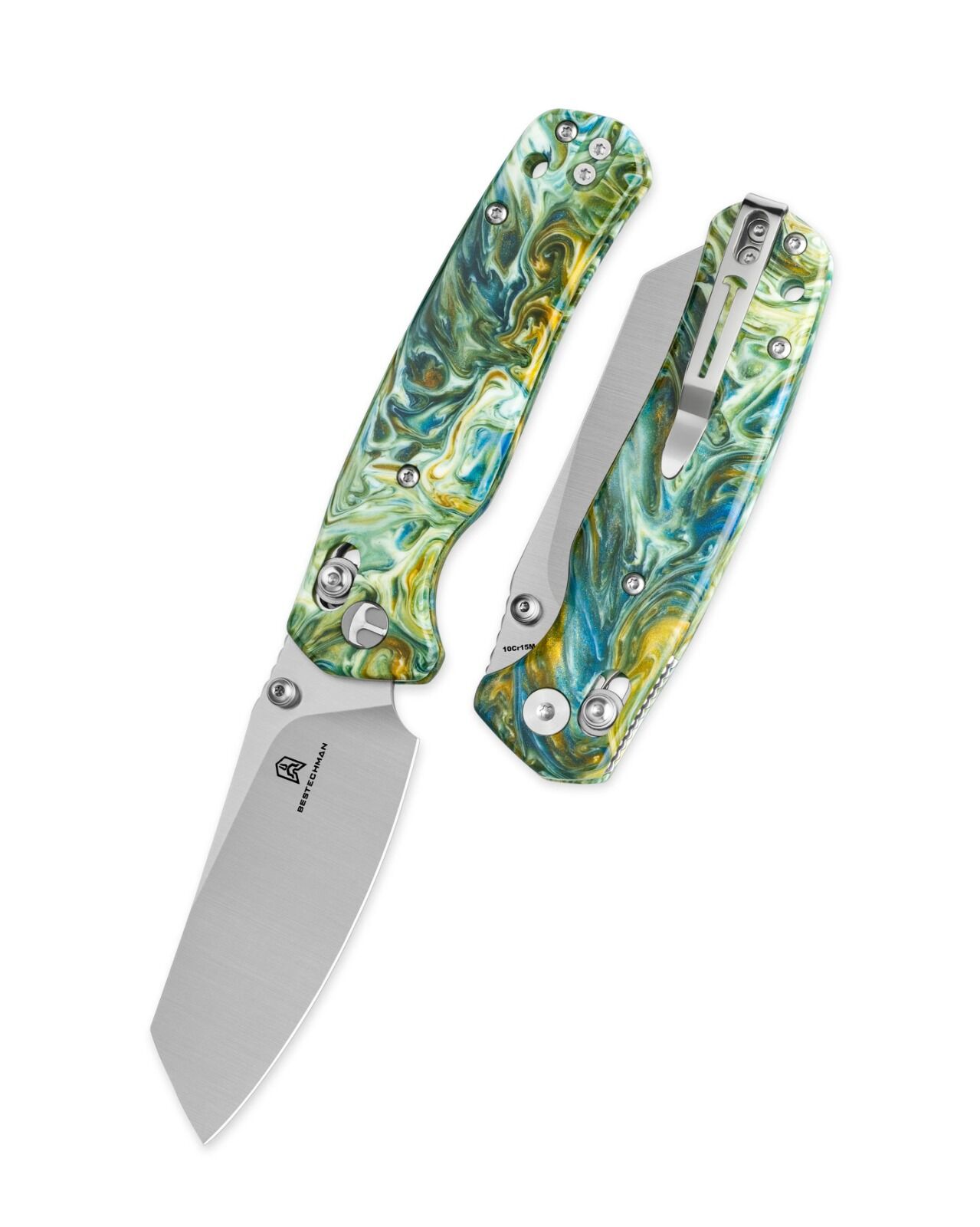 BESTECHMAN CICADA'S WING Reçine Sap 10Cr15MoV Çelik Çakı - BMK06P