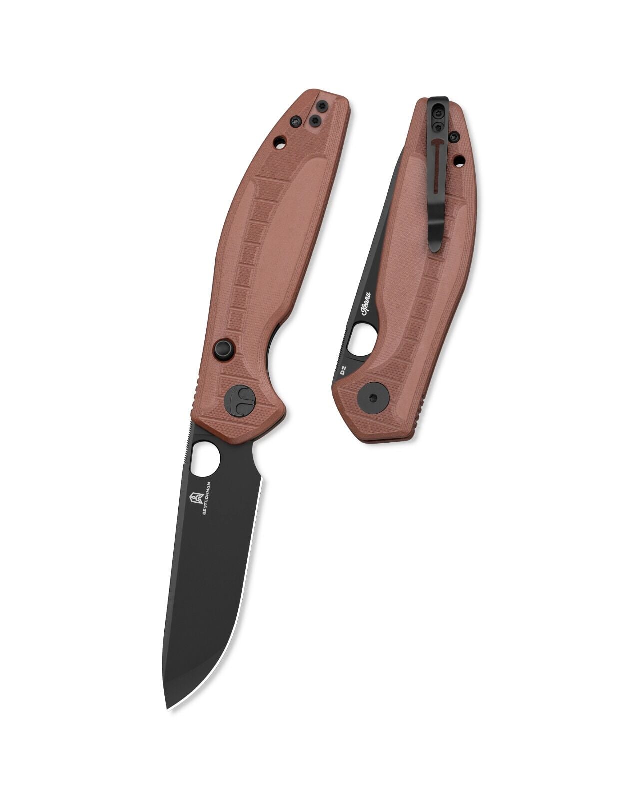 BESTECHMAN Angry Owl | G10 Sap | D2 Çelik Çakı | BMK12D-2