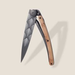 Deejo 37g Çakı, Juniper Wood / Art Déco Çakı