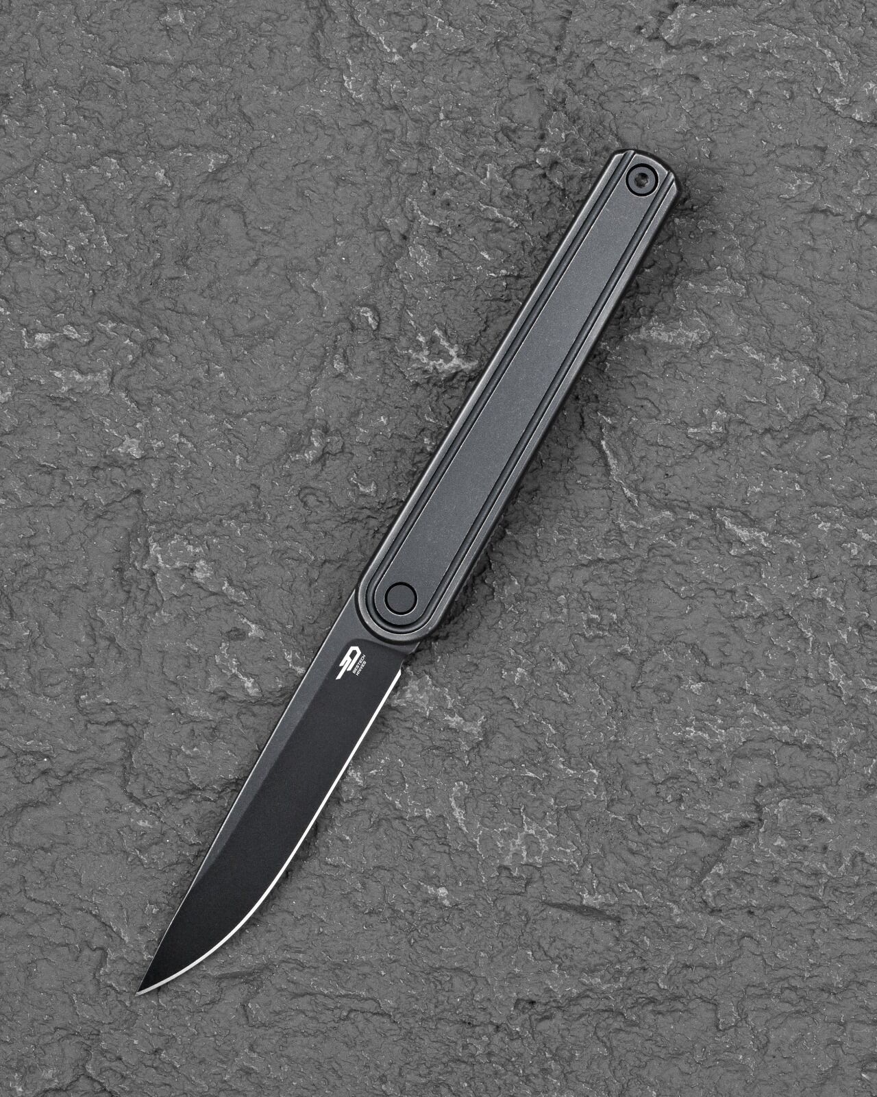 BESTECH INK BT2502D Siyah Titanyum Sap MagnaCut Çelik Çakı