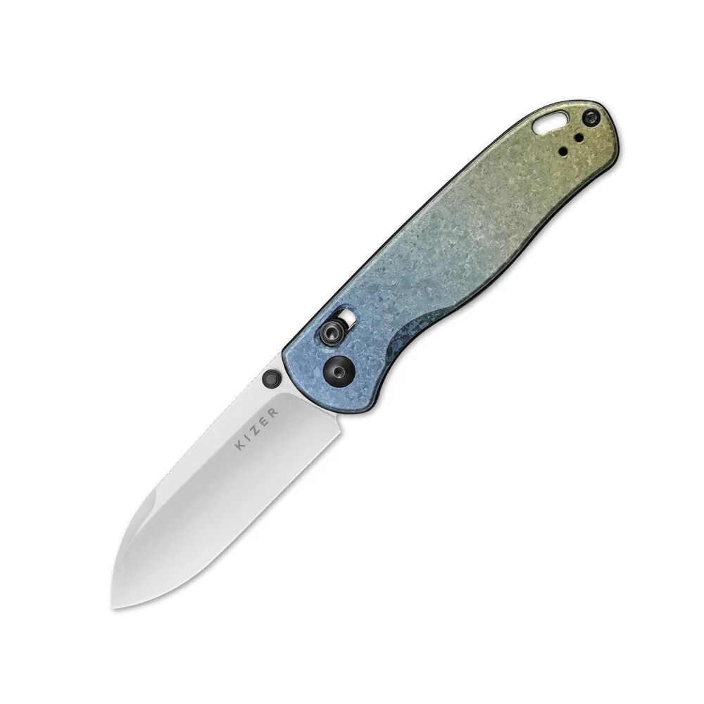 Kizer Drop Bear® | Clutch Lock™ | LC200N | Crystallized Titanium | KizerB™ 3619A3