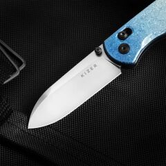 Kizer Drop Bear® | Clutch Lock™ | LC200N | Crystallized Titanium | KizerB™ 3619A3