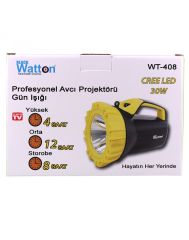 PROFESYONEL AVCI BÜYÜK FENERİ GÜN IŞIĞI SARI RENK WATTON WT-408