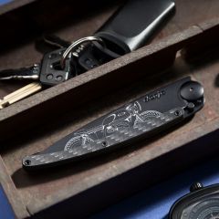 Deejo 37g, Carbon Fiber / Café Racer Çakı