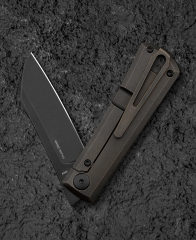 BESTECH BRUV BT2401B Titanyum Sap M390 Çelik Çakı