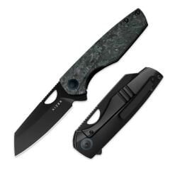 Kizer Sparrow | Titanyum + Fat Carbon Medusa Sap | 20CV Çelik Çakı | Ki3628A3