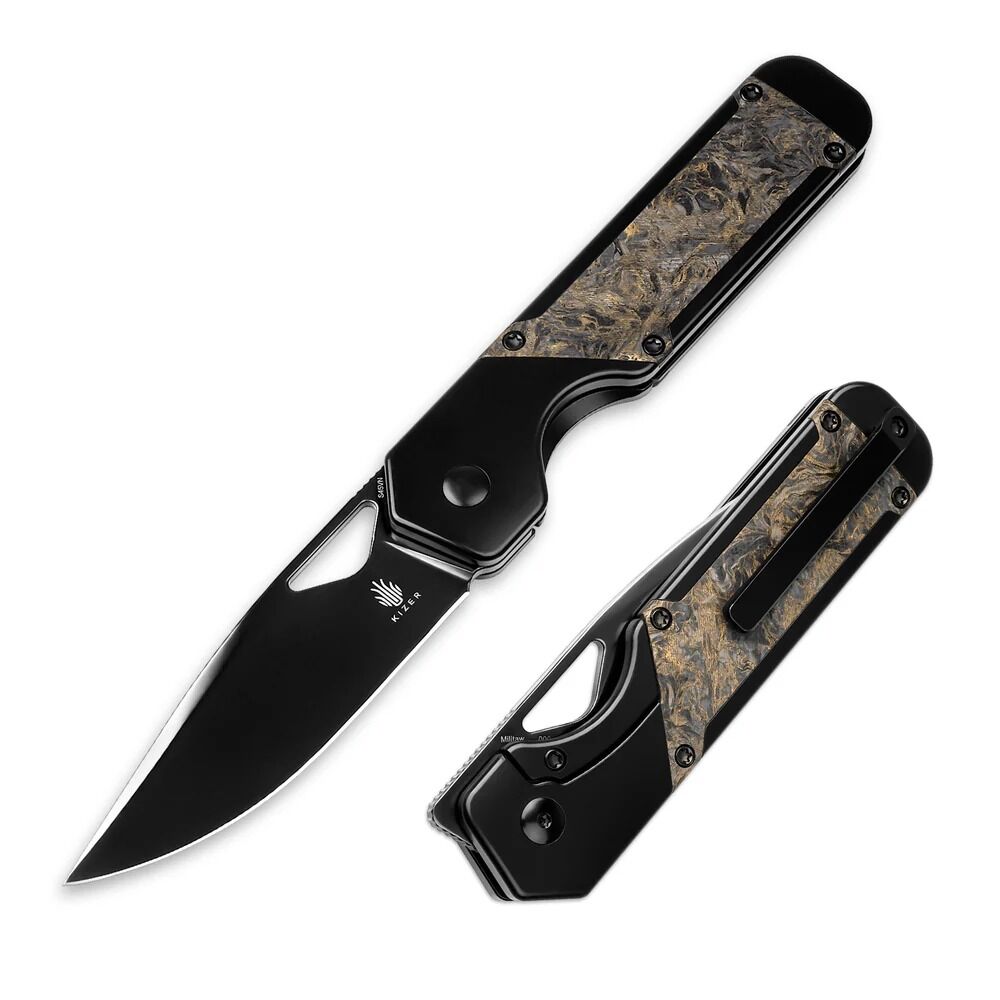 Militaw | S45VN | Polished DLC| Titanium & Fatcarbon | Ki3634A3