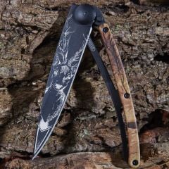 Deejo 37g, Brown Camo / Deer Çakı