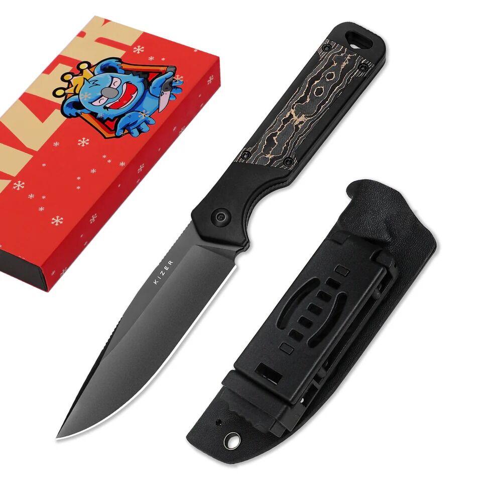 Kizer Militaw® | Alüminyum  + Fat Karbon Sap | S35VN Çelik Bıçak | 1067A1