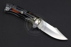 Columbia Company Sırttan Kilitli Gravür Desenli Çakı 20,5cm