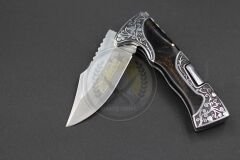 Columbia Company Sırttan Kilitli Gravür Desenli Çakı 20,5cm