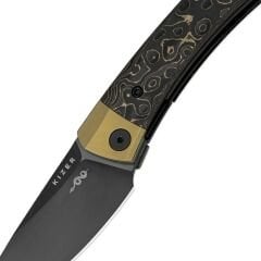 Kizer Mini MoMo | S90V | Titanium+Fat Carbon Camo Gold | KizerB™ 3663A3