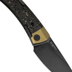 Kizer Mini MoMo | S90V | Titanium+Fat Carbon Camo Gold | KizerB™ 3663A3