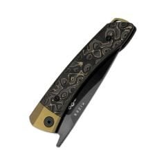 Kizer Mini MoMo | S90V | Titanium+Fat Carbon Camo Gold | KizerB™ 3663A3